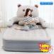 надувное спальное место воздушный коврик насос встроенный двойной электрический насос встроенный обычно используя воздушный bed двойной размер автоматика место хранения постельные принадлежности воздух bed . днем . предотвращение бедствий . покупатель для 