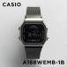  параллель импортные товары 10 год гарантия в Японии не продается CASIO STANDARD MENS Casio стандартный A168WEMB-1B наручные часы часы бренд мужской chi-p Casio chipkasi цифровой дата 