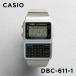 CASIO DATA BANK Casio DBC-611-1 наручные часы часы бренд мужской женский мужчина цифровой tere память калькулятор счет машина в Японии не продается подарок подарок 
