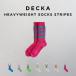 DECKA HEAVYWEIGHT SOCKS STRIPES �f�J �\�b�N�X DE-29 �C�� �u�����h �����Y ���f�B�[�X ���{�� ���Y �X�g���C�v �J���t�� ���u ���� ��v ���K �u�� �l�I��