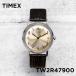 TIMEX タイメックス マーリン 34MM TW2R47900 腕時計 メンズ レディース アナログ ブラック 黒 シルバー レザー 革ベルト