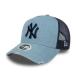 ˥塼 ˥塼衼 󥭡 ᡼ǥ˥ å New Era Womens New York Yankees 9FORTY Denim Trucker Cap Blue ǥ ¹͢