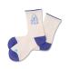 Arch playful logo crew socks[A325111]ivory/purple