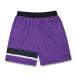 Arch one side paneled shorts[B126106]purple/black