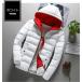  new goods down jacket cotton inside men's coat blouson thick with a hood . outer protection against cold outdoor m-013