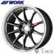 ( одиночный товар 1 шт. цена ) 17 дюймовый 7.0J 4/100 WORK Work WORK EMOTION ZR10 Work Emotion (GTKRC)g ограничение чёрный бриллиант cut обод 