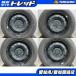  Voxy дешевый б/у зимний 4 шт. комплект 195/65R15 Dunlop WM02 Toyota оригинальный 15 дюймовый steel 5/114.3 Esquire Okazaki зима 