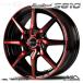  колесо 4 шт. комплект MID WHEELS S810 12 дюймовый обод ширина 4.0J in комплект +43 4 дыра PCD100 черный полировка красный прозрачный ma LUKA сервис 