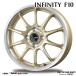 4 шт. комплект INFINITY Infinity F10 16 дюймовый обод ширина 6.0J in комплект +43 4 дыра PCD100 Gold / обод полировка [ юридическое лицо адресован отправка когда, бесплатная доставка ]