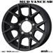 Weds Weds MUD VANCE SD грязь Vence 16 дюймовый обод ширина 6.0J in комплект -5 5 дыра PCD139.7 полный матовый черный колесо только один 