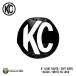 KC HiLiTES 6Light Cover - Soft Vinyl - Black / White KC Logo ライトカバー ソフトビニール ブラック × ホワイト