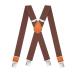 MOHSILY suspenders men's x type 35mm width formal hanging band trousers hanging shoulder brand leather gentleman futoshi . Bray si-