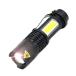 zmart Q5 + COB LED мигающий свет портативный Mini ZOOM фонарь лампа светодиодной подсветки 14500 аккумулятор USB заряжающийся 