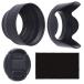58mm объектив капот 2 шт . линзы колпак 1 шт. комплект - Raver ( складной )+ тюльпан. цветок - затеняющий экран, шторки от солнца / защита - линзы. flair 