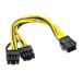 JSER PCI-E. PCI Express ATX 6Pin двойной 8 булавка * 6 булавка женщина видео карта повышение функция раздел источник питания cave 