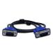 HD 3+6 VGA кабель VGA ~ VGA кабель 2 -слойный магнитный кольцо голубой head видео singaru кабель коннектор проектор темно синий 