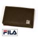  телячья кожа футляр для визитных карточек (4950 иен = специальная цена ) FILA filler * темно-коричневый 0427-92 подарок подарок 