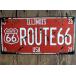  route 66 номерная табличка жестяная пластина .. оборудование орнамент повреждение retro табличка жестяная пластина табличка 