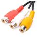 4��3.5�s���v���O - 3RCA 15cm 4��3.5�s���v���O(�I�X)-RCA(�Ԕ������X) AV�P�[�u���ϊ� (DZ4) �֘A�摜1