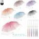  градация bai цвет винил 60cm Jump модель зонт от дождя виниловый зонт прозрачный зонт двухцветный переключатель модный симпатичный SNS.. женщина женский женщина 
