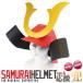  samurai helmet typeA. extension . original helmet ... head gear paper craft construction assembly rust paper made light weight sport . war baseball . war cosplay over .