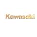  Kawasaki Kawasaki эмблема цельный Gold большой 