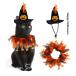  шляпа + шарф Halloween преображение собака для кошка Chan шляпа ошейник для кошки палантин аксессуары Рождество для домашних животных шляпа костюмированная игра товары для домашних животных симпатичный прогулка собака кошка для шляпа 