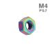  titanium гайка M4 P0.7 шестигранная гайка дизайн гайка titanium цвет Rainbow JA1715