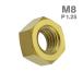  titanium гайка M8 P1.25 шестигранная гайка дизайн гайка Gold цвет JA1726