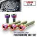  крышка лючка бензобака titanium болт Honda 5 дыра titanium цвет 5 шт. комплект Monkey 125 Glo mCB400SF/SB Rebel 250/500/1100 CB1300SF/SB JA1854