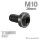  titanium болт M10×20mm P1.25 звездообразный дыра фланец имеется кнопка болт titanium цвет черный 1 шт JA2178