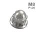  titanium гайка купол гайка M8 P1.25 колпачковая гайка фланец имеется серебряный цвет JA2244