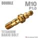  банджо болт 64 titanium M10 P1.0 воздушный bleed ниппель есть двойной Gold цвет JA2596