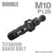  банджо болт 64 titanium M10 P1.25 воздушный bleed ниппель есть da blue black JA2603