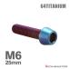  titanium болт M6×25mm 1.0 конус head шестигранная головка колпак болт жарение titanium цвет 1 шт JA4094