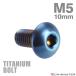  titanium болт M5×10mm P0.8 тигр s head шестигранная головка жарение titanium цвет темный цвет 1 шт JA588
