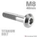  titanium болт M8×40mm P1.25 конус head шестиугольник дыра кнопка болт серебряный цвет фундамент 1 шт JA760
