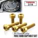  крышка лючка бензобака titanium болт мотоцикл Yamaha 5 дыра для Gold цвет 5 шт. комплект JA969