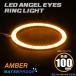 LED икаринг водонепроницаемый отделка фар "angel's eye" янтарь наружный диаметр 100mm SMD универсальный OZ311