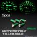  bike LED meter lamp T5 green 5050SMD meter panel indicator etc. 5 piece set RZ065