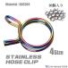  hose clip 10 piece entering roasting titanium color made of stainless steel hose clamp 4 size 