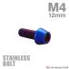  нержавеющая сталь болт M4×12mm P0.7 конус head колпак болт жарение titanium цвет TB0119