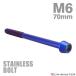  нержавеющая сталь болт M6×70mm P1.0 конус head колпак болт жарение titanium цвет TB0142