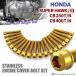 CB250T/N CB400T/N super Hawk /3 крышка двигателя блок цилиндров болт 19 шт. комплект из нержавеющей стали Honda car для Gold цвет TB12017