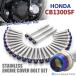 CB1300SF CB1300SB SC40 SC54 крышка двигателя блок цилиндров болт 28 шт. комплект из нержавеющей стали Honda car для серебряный × жарение titanium цвет TB6286