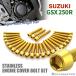 GSX250R крышка двигателя блок цилиндров болт 25 шт. комплект из нержавеющей стали Suzuki автомобильный Gold цвет TB9039
