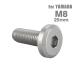 �u���[�L�f�B�X�N ���[�^�[�{���g M8�~25mm P1.25 ���}�n�p �t���b�g�w�b�h �X�e�����X �V���o�[�J���[ TD0262