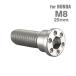 �u���[�L�f�B�X�N ���[�^�[�{���g M8�~25mm P1.25 �z���_�p �~�j�t���b�g �z�[���w�b�h �X�e�����X �V���o�[�J���[ TD0276