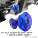  drum brake adjust nut & arm joint Star head M6 P=1.00 SUS stainless steel roasting titanium color TH0369