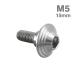  нержавеющая сталь болт M5×15mm P0.8 иен тубус часть диаметр 7mm уровень имеется болт шестигранная головка серебряный цвет TR0295